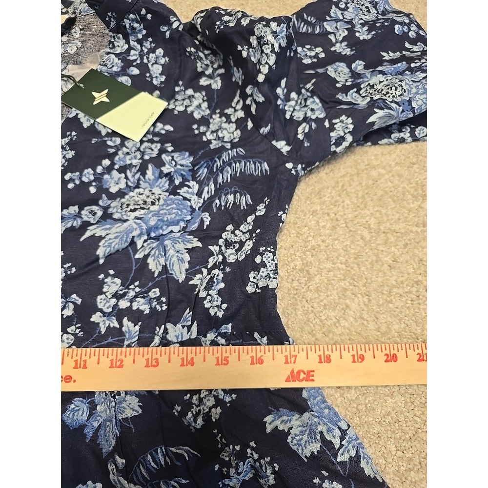 Tuckernuck Womens Twilight Garden Jenna Blue Floral Maxi Dress Sz L NWT - Picture 11 of 12